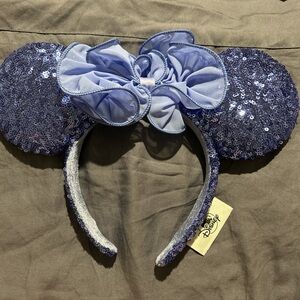 Disney Blue Sequin Minnie Ears Headband